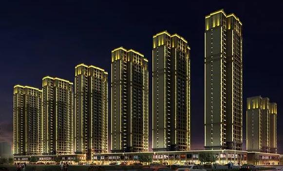 璀璨夜色下 樓宇點(diǎn)亮城市之光