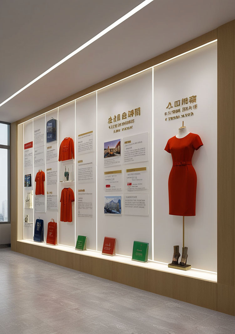 服裝展示文化墻設(shè)計(jì)方案大揭秘