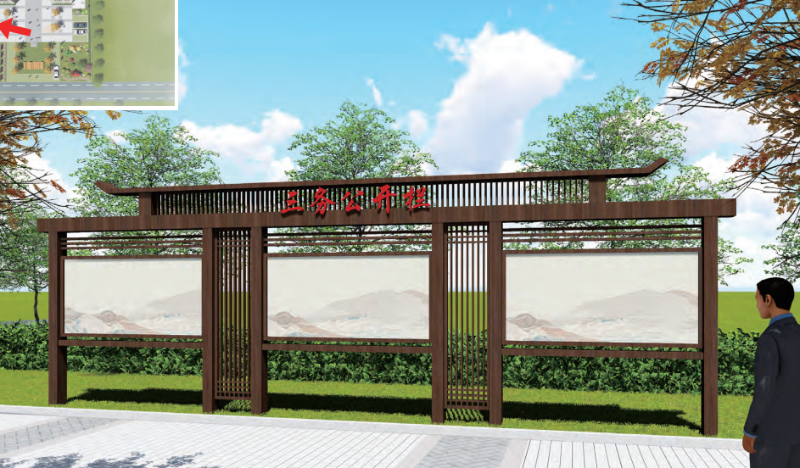 鄉(xiāng)村振興景觀設(shè)計(jì)：鄉(xiāng)村振興街道外立面出新設(shè)計(jì) -蘇昌標(biāo)識(shí)，行業(yè)經(jīng)驗(yàn)15年，為400+企業(yè)或市政單位提供標(biāo)識(shí)系統(tǒng)解決方案。